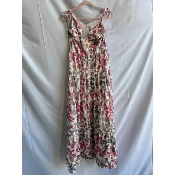 Dress The Population Floral Pearl Maxi Dress (With Loose Threads/Fraying) - Picture 2 of 9